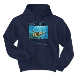 Navy Advice Sea Turtle Hooded Sweatshirts 