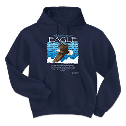 Navy Advice Eagle Hooded Sweatshirts 