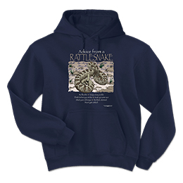 Navy Advice Rattlesnake Hooded Sweatshirts 