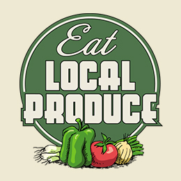 Natural Eat Local Produce T-Shirt 