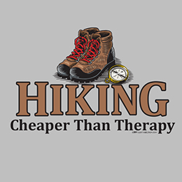 Sports Grey Hiking Therapy T-Shirt 