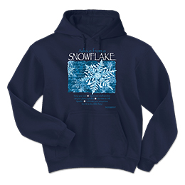 Navy Advice Snowflake Hooded Sweatshirts 
