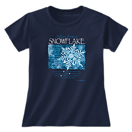 Navy Advice Snowflake Ladies T-Shirts 