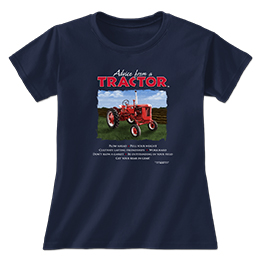 Navy Advice Tractor Ladies T-Shirts 