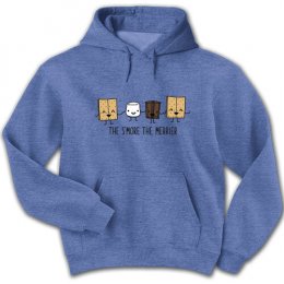 Heather Royal The S'more the Merrier Hooded Sweatshirts 