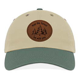 Khaki/Green May the Forest Be with You Hat with Patch 