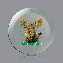 Clear Moosletoe Ornament 