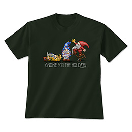 Forest Green Gnome for the Holidays T-Shirts 