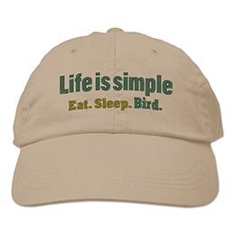 Khaki Life is Simple - Bird Embroidered Hats 