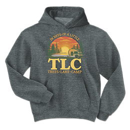 Dark Heather TLC - Camp Hooded Sweatshirts 