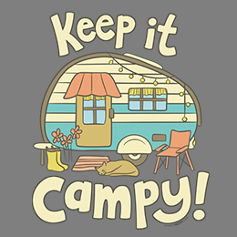 Graphite Heather Keep it Campy T-Shirt 