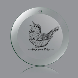 Clear Sing Your Story Ornament 