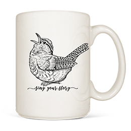 White Sing Your Story Coffee Mugs 