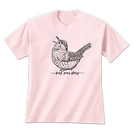 Light Pink Sing Your Story T-Shirts 