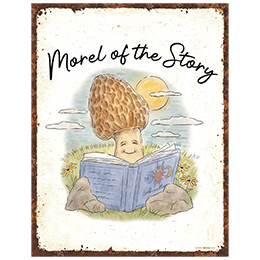 NA Morel of the Story Tin Sign 