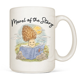 White Morel of the Story Coffee Mugs 