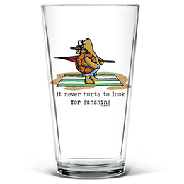 Clear Look For Sunshine Pint Glass - Color Printed 