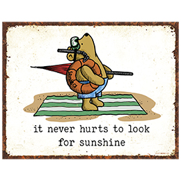 NA Look For Sunshine Tin Sign 