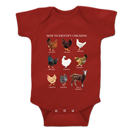 Cardinal Red How to Identify Chickens T-Shirt 