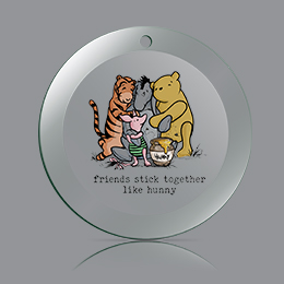 Clear Friends Stick Together Ornament 