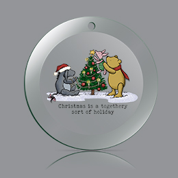 Clear Togethery Holiday Ornament 