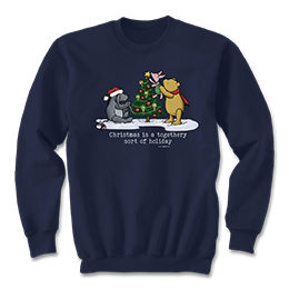 Navy Togethery Holiday Sweatshirts 