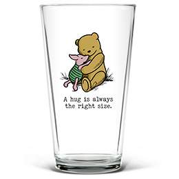 Clear Always the Right Size Pint Glass - Color Printed 