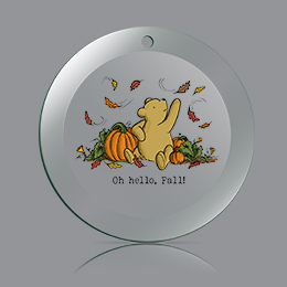 Clear Oh Hello Fall Ornament 