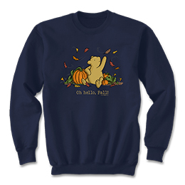 Navy Oh Hello Fall Sweatshirts 