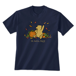 Navy Oh Hello Fall T-Shirt 