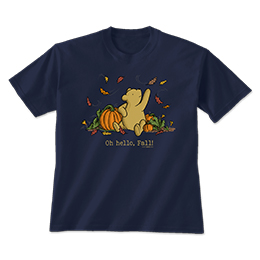 Navy Oh Hello Fall T-Shirts 