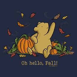 Navy Oh Hello Fall T-Shirt 