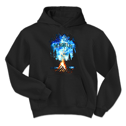 Black The Night Life Hooded Sweatshirts 