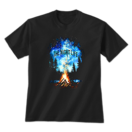 Black The Night Life T-Shirt 