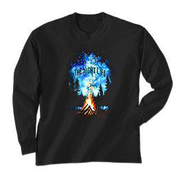 Black The Night Life Long Sleeve Tees 