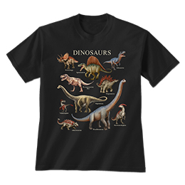 Black Dinosaurs T-Shirt 