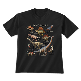 Black Dinosaurs T-Shirts 