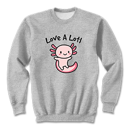 Sports Grey Love A Lotl Sweatshirts 