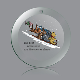 Clear The Best Adventures Ornament 