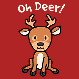 Red Oh Deer T-Shirt 