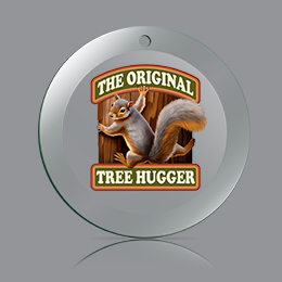 Clear Original Tree Hugger Ornament 