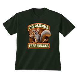 Forest Green Original Tree Hugger T-Shirts 