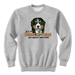 Sports Grey Bernese Thing Sweatshirts 