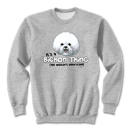 Sports Grey Bichon Thing Sweatshirts 